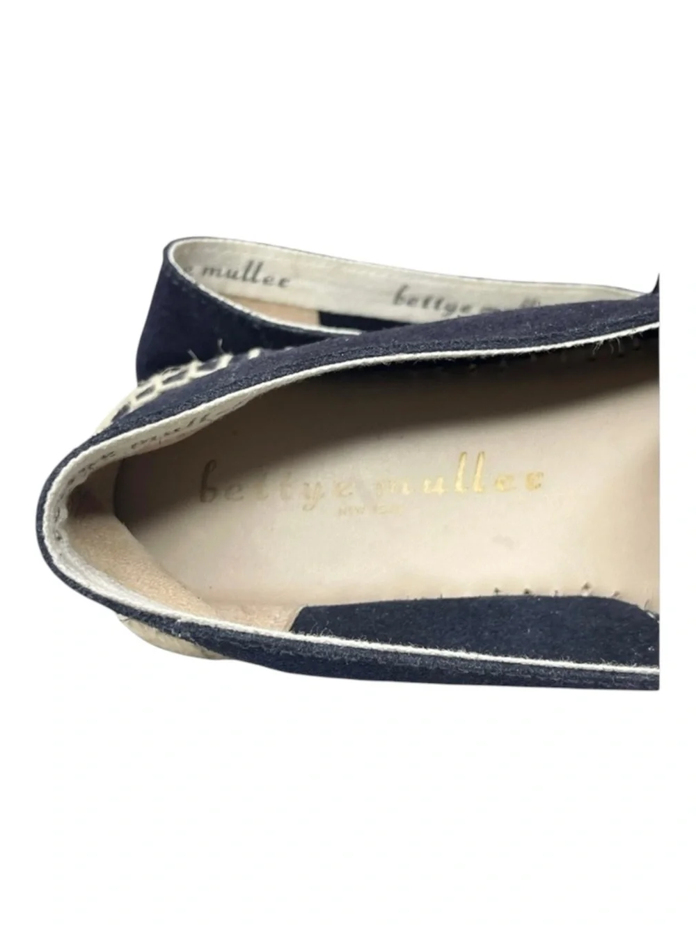 Bettye Muller ❤︎ Freestyle Suede Loafer Flats Espadrilles ❤︎ Navy ❤︎︎ 37 6.5M 7M